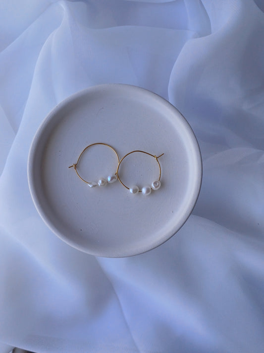 Pearl Hoops