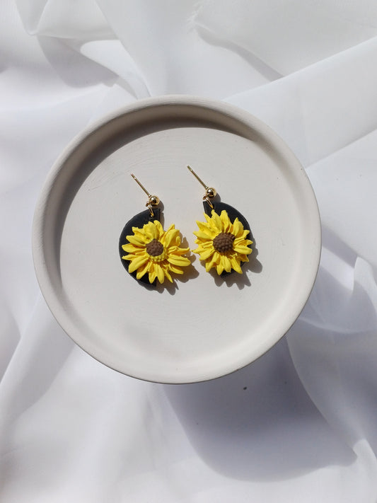 Sunflower Semi Circle Dangles