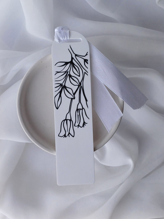 White Kowhai Bookmark